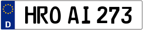 Trailer License Plate